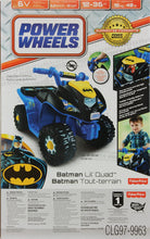 Load image into Gallery viewer, Power Wheels Power Wheels Batman Lil' Quad