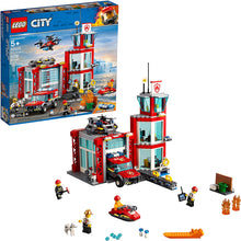 Load image into Gallery viewer, LEGO City Fire Station 60215 Fire Rescue Tower Building Set with Emergency Vehicle Toys includes Firefighter Minifigures for Creative Play (509 Pieces)