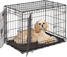 Load image into Gallery viewer, MidWest Homes for Pets Dog Crate | iCrate Single Door &amp; Double Door Folding Metal Dog Crates | Fully Equipped