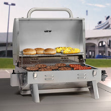 Load image into Gallery viewer, Smoke Hollow 205 Stainless Steel TableTop Propane Gas Grill, Perfect for tailgating,camping or any outdoor event