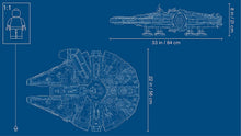 Load image into Gallery viewer, LEGO Star Wars Ultimate Millennium Falcon 75192 Expert Building Kit and Starship Model, Best Gift and Movie Collectible for Adults (7541 Pieces)
