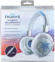 Load image into Gallery viewer, Disney Frozen 2 Kids Headphones Fashion with Built in Microphone, Stream Audio Playback Disney Plus, Anna Elsa Adjustable Kids Headband Home Travel or Toys , Compatible with Apple Samsung Tablets