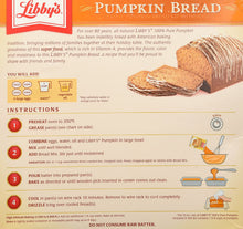 Load image into Gallery viewer, Libby's All Natural Pumpkin Bread Kit with Icing - Makes 2 Loaves