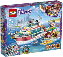 Load image into Gallery viewer, LEGO Friends Rescue Mission Boat 41381 Toy Boat Building Kit with Mini Dolls and Toy Sea Creatures