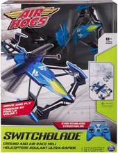 Load image into Gallery viewer, Air Hogs, Switchblade Ground and Air Race RC Heli - Blue