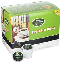 Load image into Gallery viewer, Green Mountain Coffee Breakfast Blend, K-Cup for Keurig Brewers