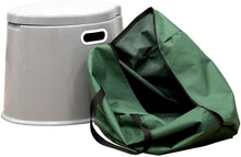 Load image into Gallery viewer, PLAYBERG Portable Travel Toilet for Camping and Hiking (Toilet with Case), Gray, 17" W x 16" D x 14" H