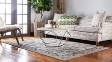 Load image into Gallery viewer, Unique Loom Outdoor Botanical Collection Vintage Patchwork Transitional Indoor and Outdoor Flatweave Area Rug