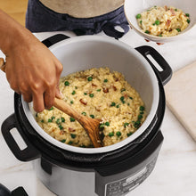Load image into Gallery viewer, Ninja Instant, 1000-Watt Pressure, Slow, Multi Cooker, and Steamer with 6-Quart Ceramic Coated Pot &amp; Steam Rack (PC101), Black/Si, Silver