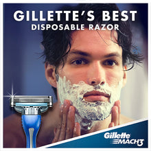 Load image into Gallery viewer, Gillette Mach3 Men&#39;s Disposable Razor, 3 Count, Mens Razors/Blades