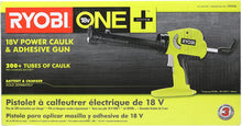 Load image into Gallery viewer, Ryobi P310G 18v Pistol Grip Variable Discharge Rate Power Caulk and Adhesive Gun (Tool Only, Holds 10 Ounce Carriage)