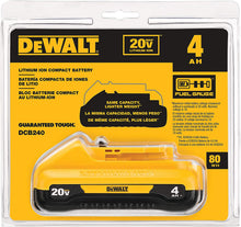 Load image into Gallery viewer, DEWALT 20V MAX Battery, Compact, 4.0-Ah (DCB240)