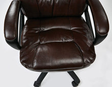 Load image into Gallery viewer, Office Star Deluxe Oversized Executive Faux Leather Chair with Padded Arms