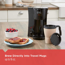 Load image into Gallery viewer, BLACK+DECKER Brew &#39;n Go Personal Coffeemaker with Travel Mug, Black/Beige, DCM18