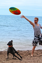 Load image into Gallery viewer, Emsco Group ESP Dune Moons Deluxe Aerodynamic Flying Discs - MEGA Mother Hover Super Sized 18&quot; Diamter Large Flying Disc Frisbee