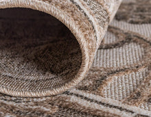 Load image into Gallery viewer, Unique Loom Outdoor Botanical Collection Vintage Patchwork Transitional Indoor and Outdoor Flatweave Area Rug