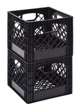 Load image into Gallery viewer, Muscle Rack MK131311-B2PK 11" x 13" x 13" Black Milk Crate (Pack of 2)