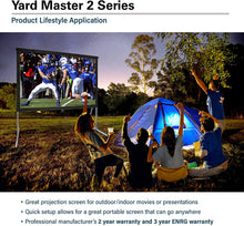 Load image into Gallery viewer, Outdoor Projector Screen with Stand 16:9, 8K 4K Ultra HD 3D Fast Folding Portable Movie Theater Cinema