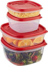 Load image into Gallery viewer, Rubbermaid Easy Find Lids Food Storage Containers, Racer Red, 28-Piece Set