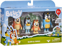Load image into Gallery viewer, Bluey and Friends 4 Pack of 2.5-3&quot; Poseable Figures