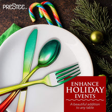 Load image into Gallery viewer, 120 Plastic Silverware Set | Rainbow Plastic Cutlery Set | Disposable Silverware Set | 40 Plastic Forks, 40 Plastic Spoons, 40 Plastic Knives | Rainbow Party Supplies Utensils | Wedding Flatware Set