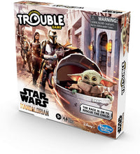 Load image into Gallery viewer, Hasbro Gaming Trouble: Star Wars The Mandalorian Edition Board Game for Kids Ages 5 and Up