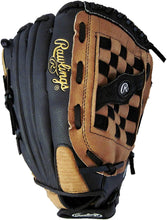 Load image into Gallery viewer, Rawlings Unisex 14 inch Slow Pitch Right Throw Softball Glove, Adult, Black/Tan, 14