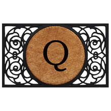 Load image into Gallery viewer, Calloway Mills 180031830Q Armada Circle Monogram Doormat, 18&quot; x 30&quot; (Letter Q)
