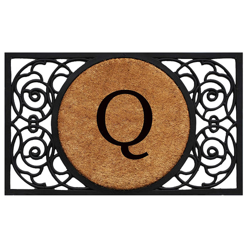 Calloway Mills 180031830Q Armada Circle Monogram Doormat, 18
