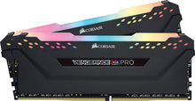 Load image into Gallery viewer, CORSAIR VENGEANCE RGB 16GB (2x8GB) DDR4 2666MHz C16 Desktop Memory - Black