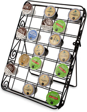 Load image into Gallery viewer, Spectrum Diversified Scroll Single Cup Caddy, Countertop &amp; Drawer Storage for Keurig Pods Wall-Mounted Coffee Bar Accessory &amp; Kitchen Organizer, Black