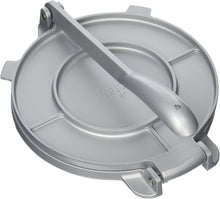 Load image into Gallery viewer, IMUSA USA MEXI-86009M Cast Aluminum Tortilla &amp; Roti Press 8-Inch, Silver