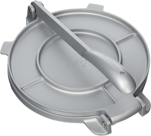 IMUSA USA MEXI-86009M Cast Aluminum Tortilla & Roti Press 8-Inch, Silver