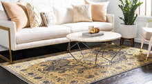 Load image into Gallery viewer, Unique Loom Medici Collection Floral Distressed Traditional Gray Area Rug