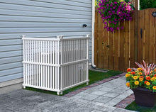 Load image into Gallery viewer, Zippity Outdoor Products ZP19008 Wilmington Vinyl Privacy Screen, 36" x 48" White , 2- Pack