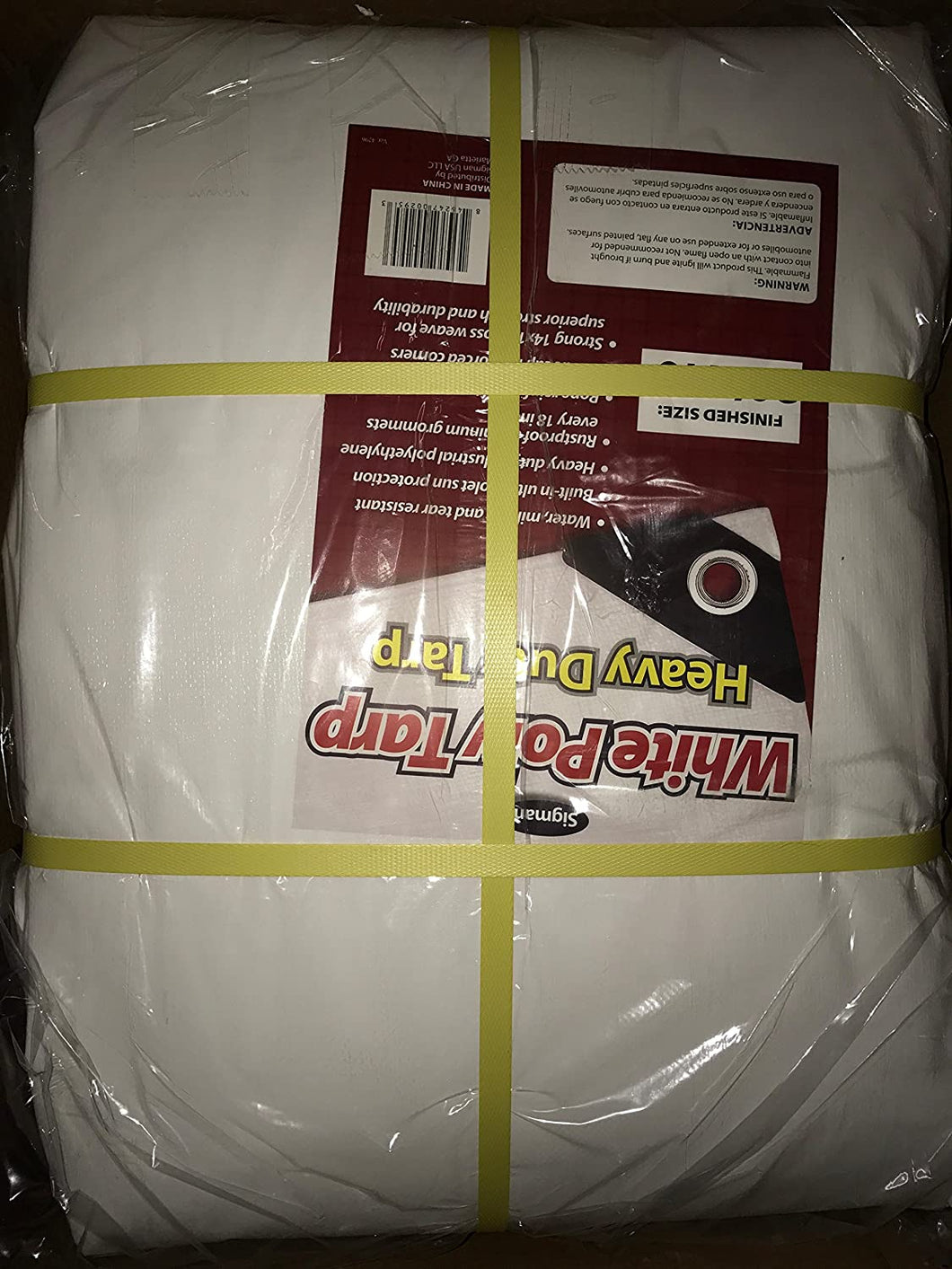 20 ft. x 40 ft. White Heavy Duty Tarp