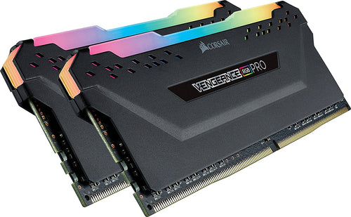 CORSAIR VENGEANCE RGB 16GB (2x8GB) DDR4 2666MHz C16 Desktop Memory - Black