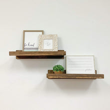Load image into Gallery viewer, Del Hutson Designs Rustic Luxe Wooden Floating Shelves