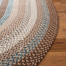 Load image into Gallery viewer, Safavieh Braided Collection BRD313A Hand Woven Brown and Multi Area Rug