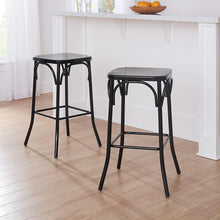 Load image into Gallery viewer, Better Homes &amp; Gardens Matilda Backless Counter Stool (Black, 29&quot;)