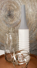 Load image into Gallery viewer, Benzara Ceramic White Grey Vase 5&quot; W, 24&quot; H