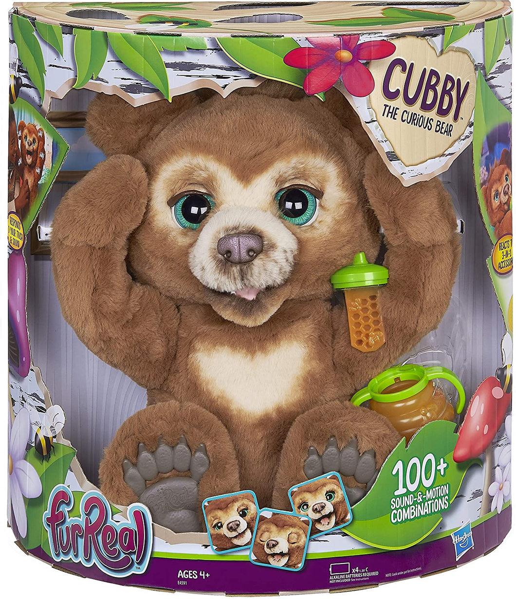 FurReal Cubby, The Curious Bear Interactive Plush Toy, Ages 4 & Up