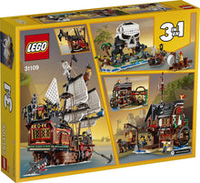 Load image into Gallery viewer, LEGO Creator 3in1 Pirate Ship 31109 Building Playset for Kids who Love Pirates and Model Ships, Makes a Great Gift for Children who Like Creative Play and Adventures, New 2020 (1,260 Pieces)
