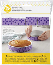 Load image into Gallery viewer, Wilton 415-0796 6-Piece Bake Even Strip Set