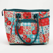 Load image into Gallery viewer, The Pioneer Woman Patchwork Lunch Tote w/ Hydration Bottle