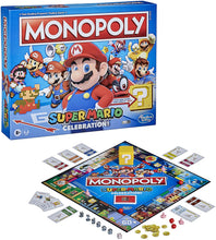 Load image into Gallery viewer, Monopoly Super Mario Celebration Edition Board Game for Super Mario Fans for Ages 8 and Up, with Video Game Sound Effects