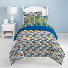 Load image into Gallery viewer, dream FACTORY Trains Boys Ultra Soft Microfiber Boys Comforter Set