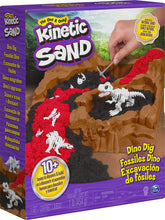 Load image into Gallery viewer, Kinetic Sand, Dino Dig Playset with 10 Hidden Dinosaur Bones to Discover, for Kids Aged 6 and up