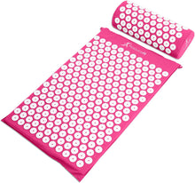 Load image into Gallery viewer, ProsourceFit Acupressure Mat and Pillow Set for Back/Neck Pain Relief and Muscle Relaxation