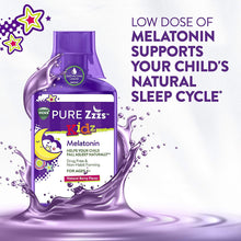 Load image into Gallery viewer, Vicks PURE Zzzs Kidz, Melatonin Sleep Aid Liquid for Kids and Children, Natural Berry Flavor, Non-Habit Forming, Drug-free, 8 FL Oz